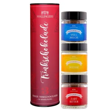 Trinkschokolade (3 Trinkschoki im Glas)