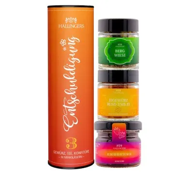 Entschuldigung (3er Gewürz, Tee, Konfitüre)