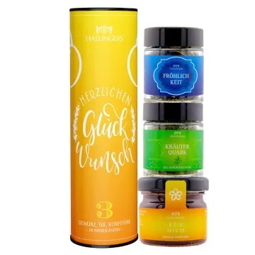 Herzlichen Glückwunsch (3er Gewürz, Tee, Konfitüre)