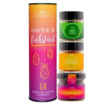 Oster Frühstück (3er Gewürz, Tee, Konfitüre)
