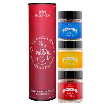 Fröhliche Weihnachten (3 Trinkschoki im Glas)