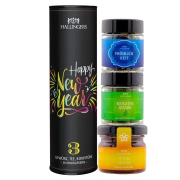 Happy New Year (3er Gewürz, Tee, Konfitüre)